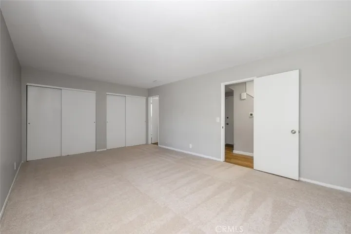 Double closets.