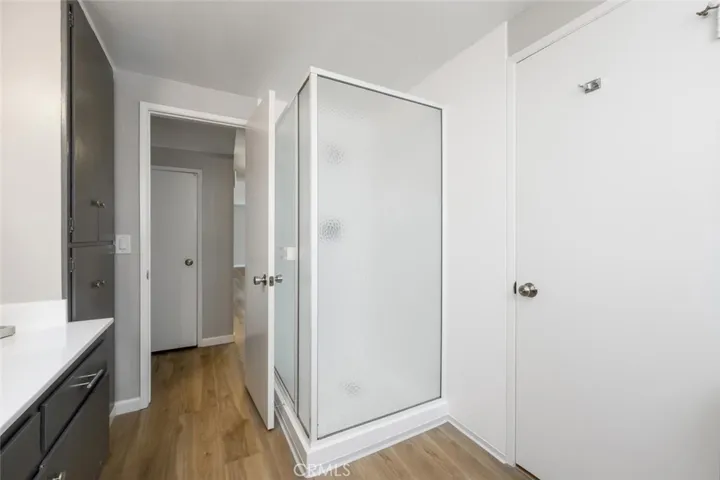 Downstairs bathroom includes a shower.
