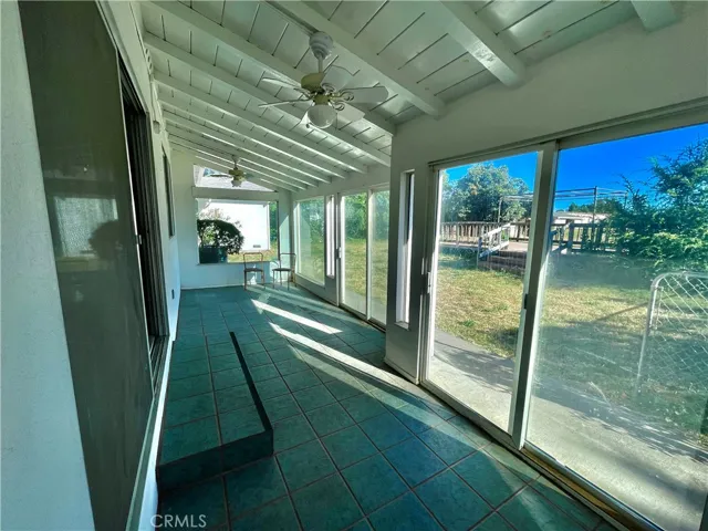 Solarium, from Garage access door