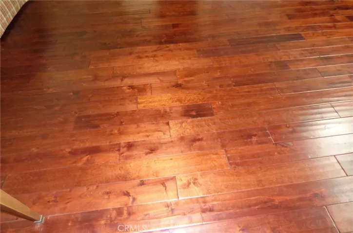 Beautiful distressed dark wood flooring