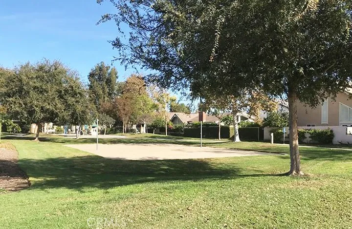 The volleyball court