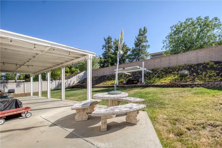 Rear Yard Covered Patio