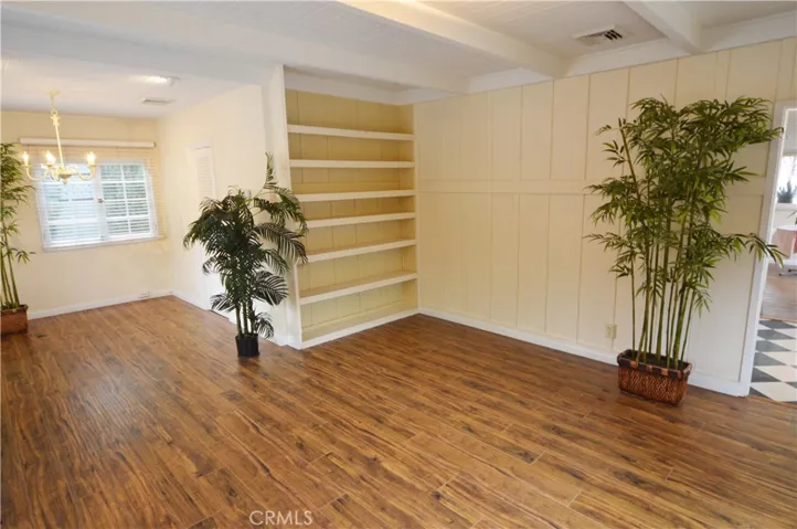 The living room's bookcase.