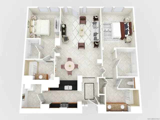 3D Virtual Staging Floorplan