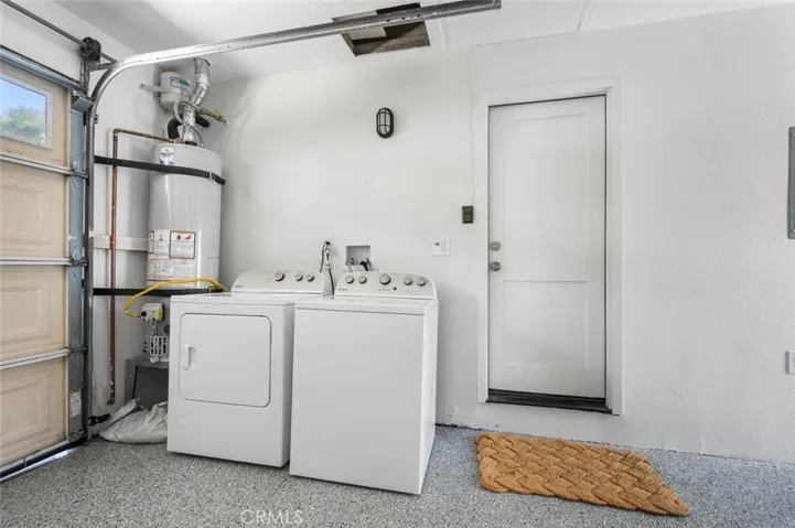 Laundry located in the attached garage