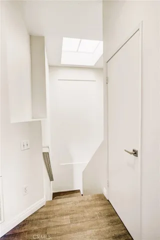 Staircase with skylights