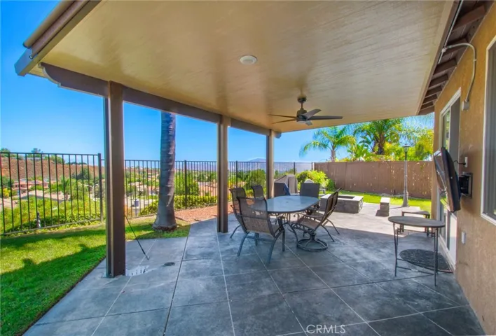 Shady Covered Backyard Patio
