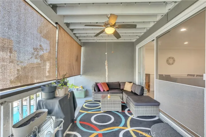 Patio with Roll up Shade