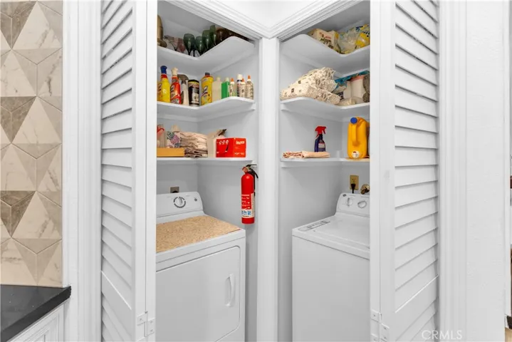 Inside Laundry Closet in Kitchen