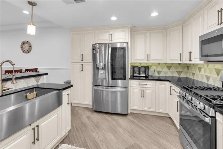 Kitchen with Stainless Steel Appliances and huge sink