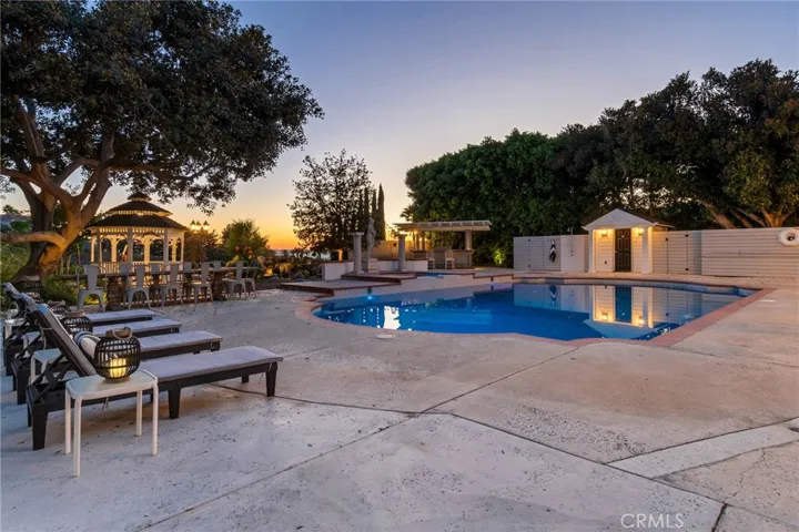second tier pool lounge twilight