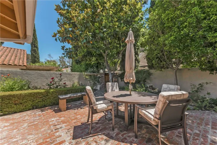 Outdoor dining area