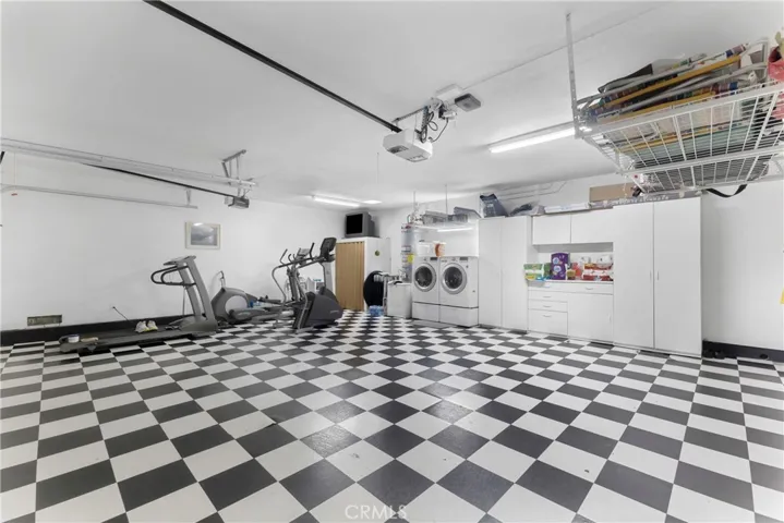 Finished 3 car garage and laundry/ storage