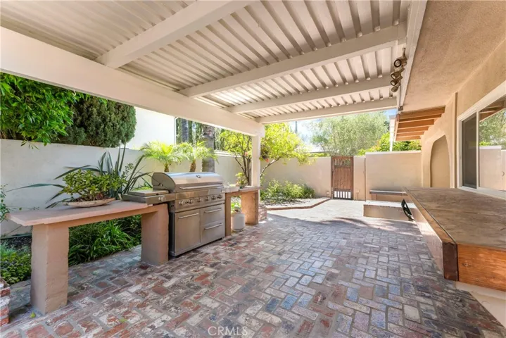 Covered patio and BBQ