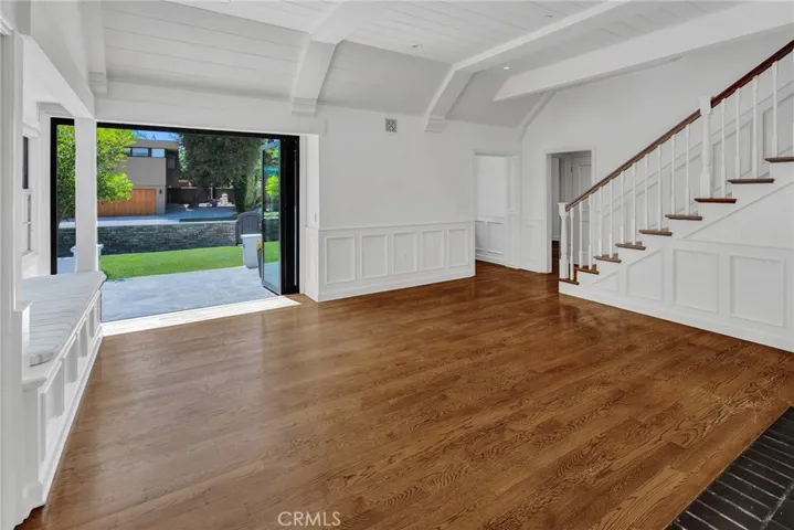 Accordion Doors open to front porch