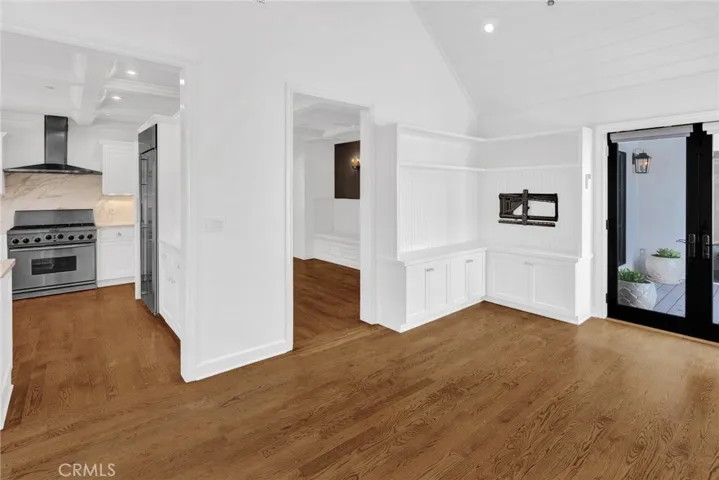 Kitchen open to den