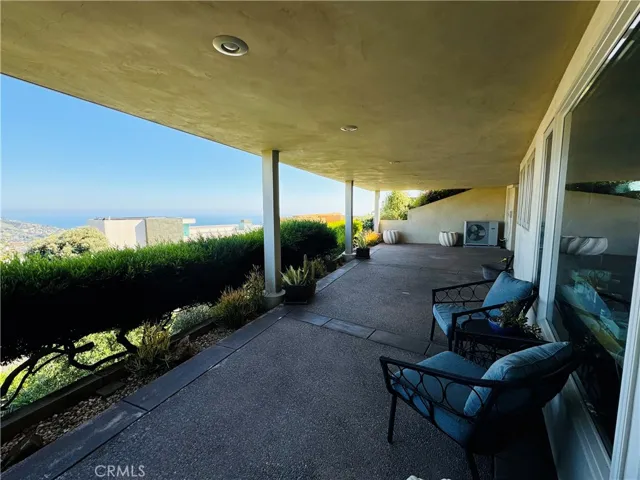 Lower level covered deck
