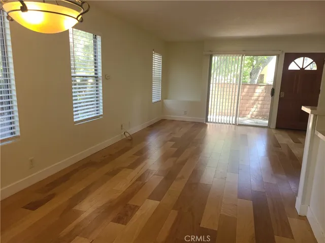 Light and bright family room with new 
 easy care flooring