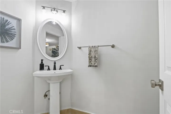 Downstairs powder room