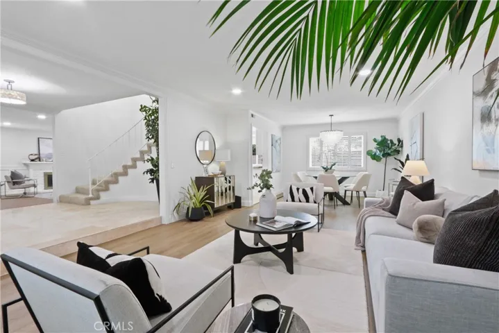 Living room overlooking the Dining Room