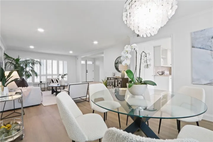 Dining room overlooking the Living room