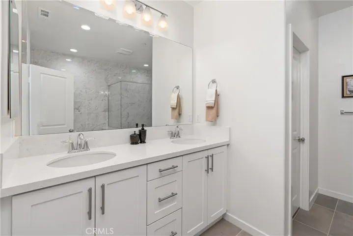 Primary Bathroom with Double Sink Vanity