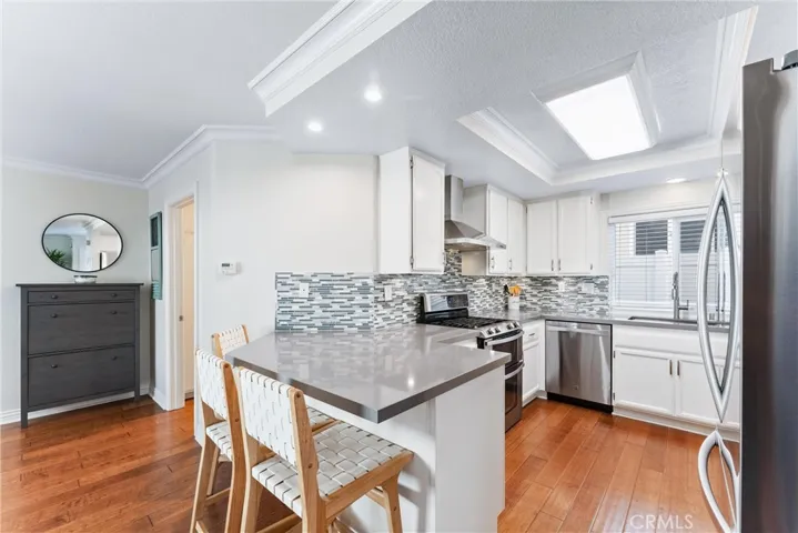 Kitchen view from living room