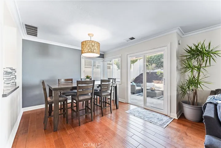 Dining area off of living room