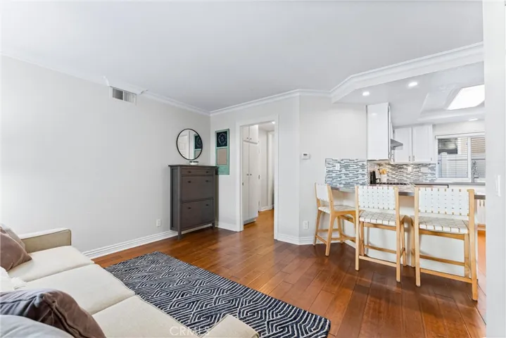 Another angle from family/den room overlooking kitchen and hall to laundry area
