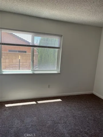 Bedroom with new carpet