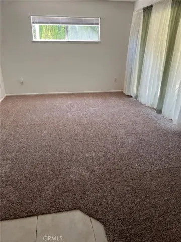 Bedroom with new carpet