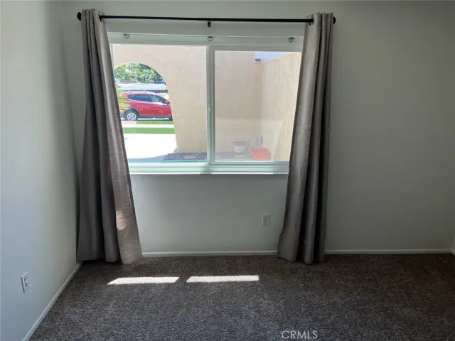 Bedroom with new carpet