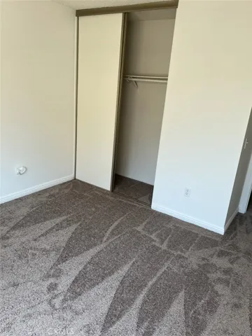 Bedroom with new carpet
