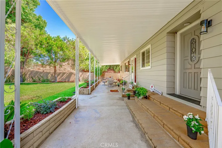 Covered Patio and entrance