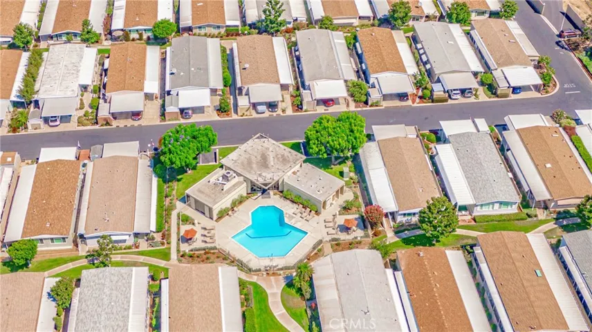 Arial view of 1 of 2 pools