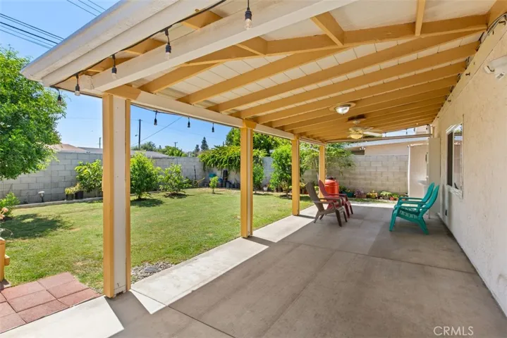 Covered patio