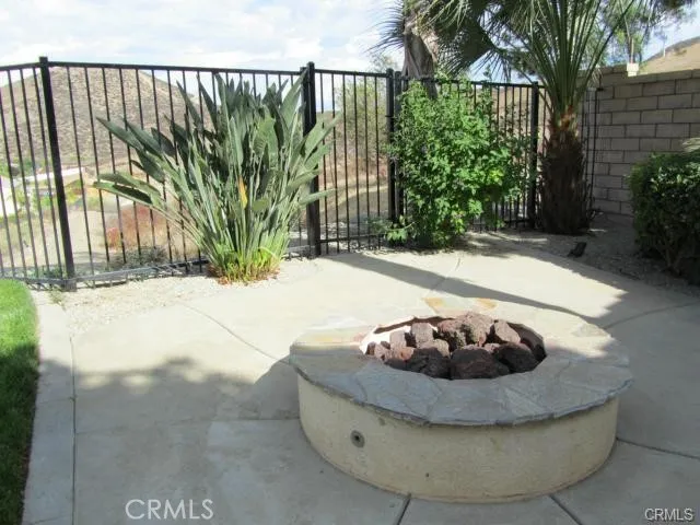 Fireplace at the backyard.