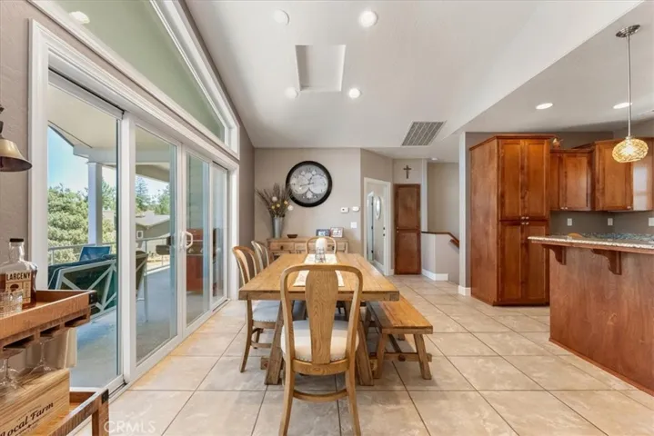 Ample room for dining or playing games with family and friends.