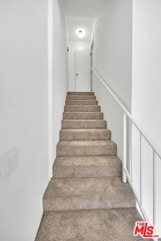 Stairs to private garage