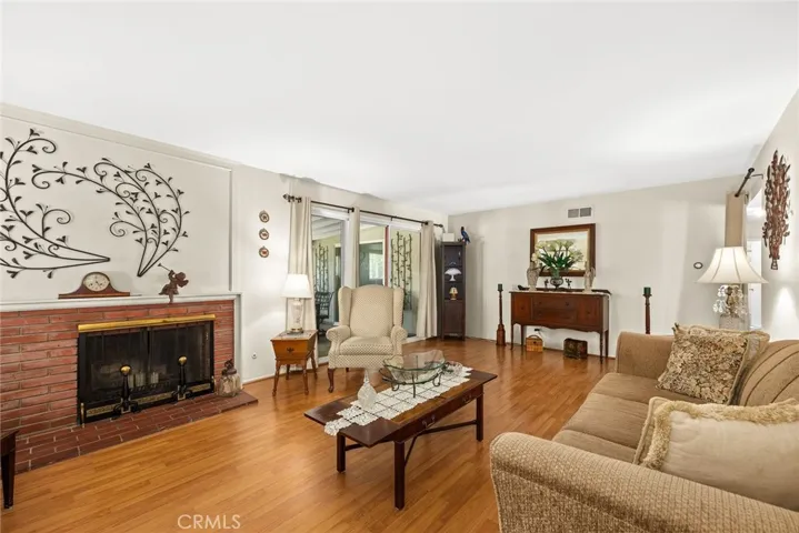  Brick fireplace