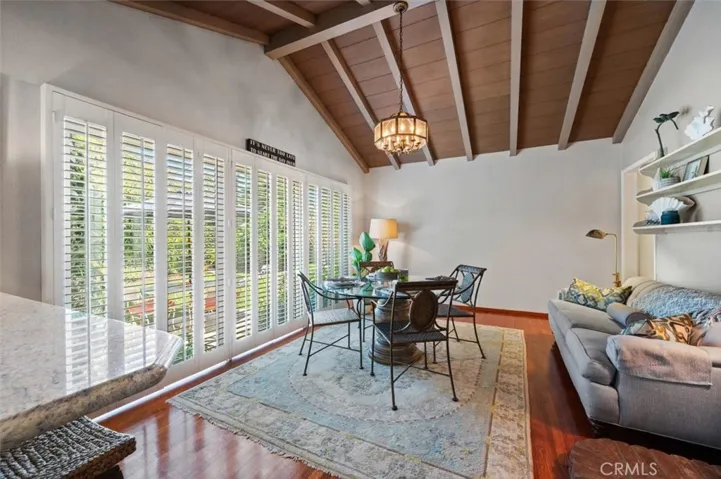 Family room used as another dining area.