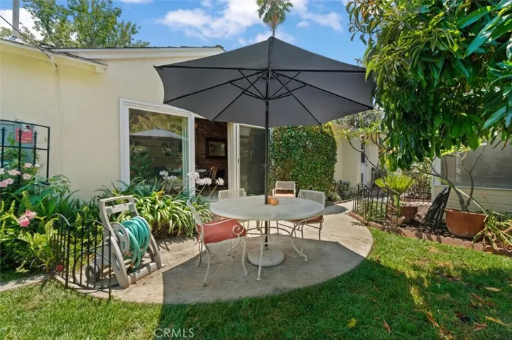 Open patio off family room.