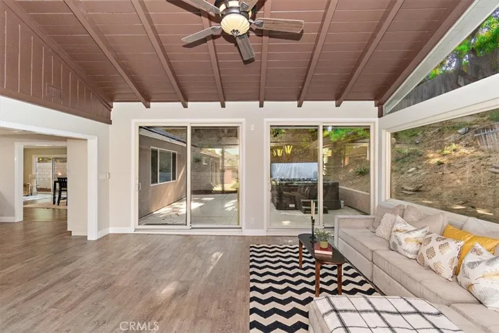 Family Room with sliders