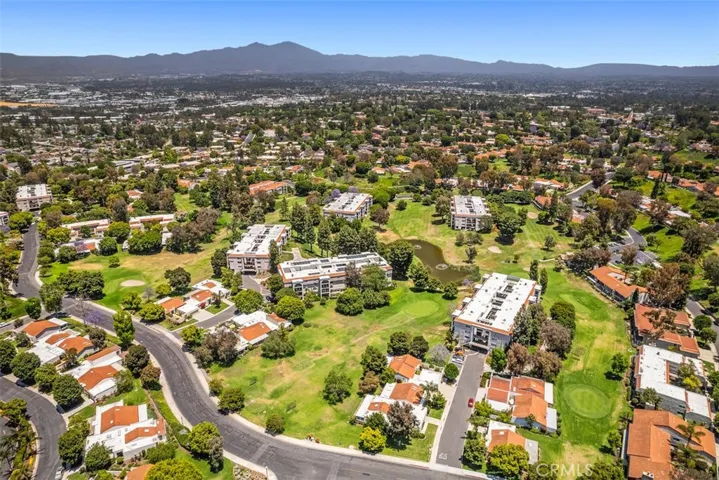Aerial view looking toward Saddleback Mountains