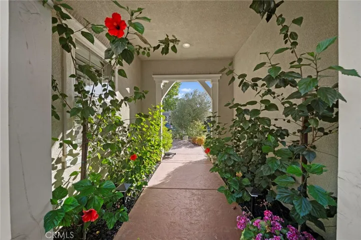 Entrance to courtyard- front of house