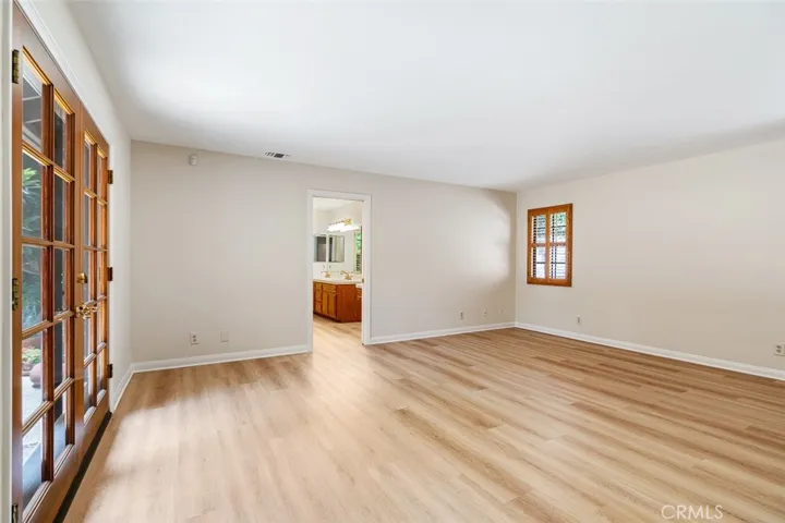 Master bedroom with connection bath and walk-in closet