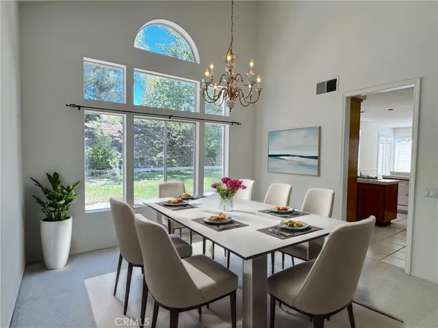 Dining area.
Virtually Staged