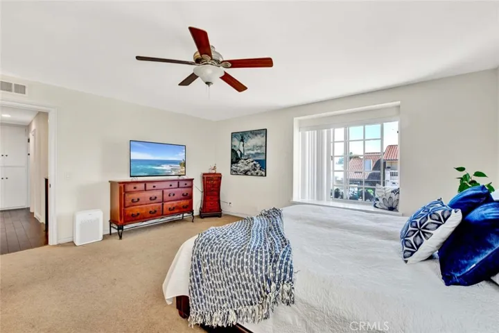 Primary Suite has Window Seat, Sitting Area, Custom Organized Walk-In Closet and Ensuite Remodeled Bathroom