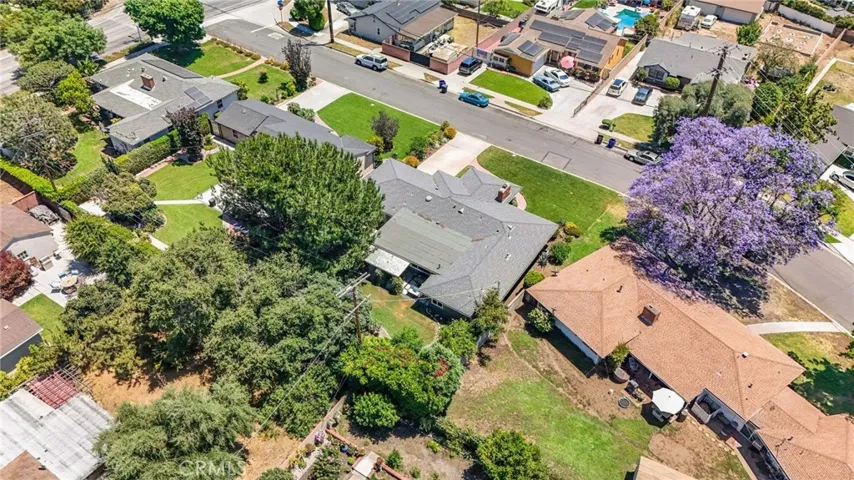Looking at house from the rear
