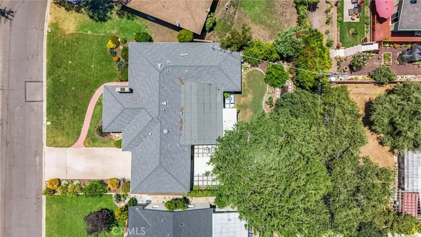 looking down on the lot